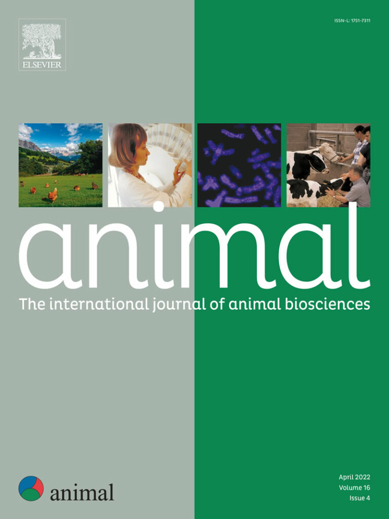 Artigo publicado na revista Animal que resulta do trabalho experimental no râmbito do projeto GEEBovMit